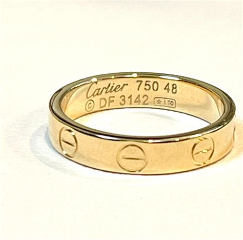 cartier ring love replica|cartier 750 ring 52833a worth.